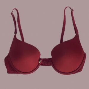 Vassarette Push-up Bra In Red